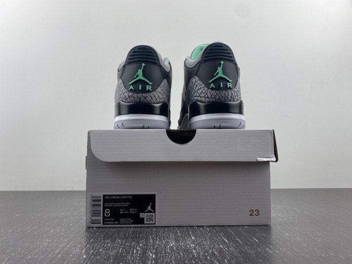 air jordan 3 “green glow” ct8532-031