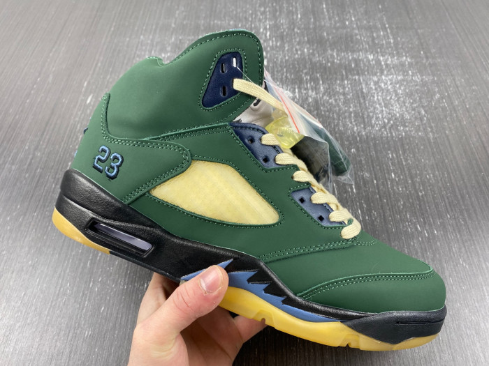 air jordan 5 "navy green” amm fz5758-003