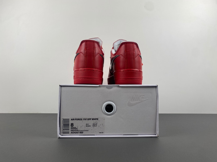 nike air force 1 low off-white red ao4297-600