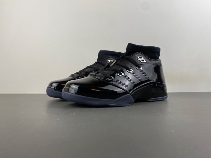 Jordan 17 Retro Low Black Patent IZ2638-001