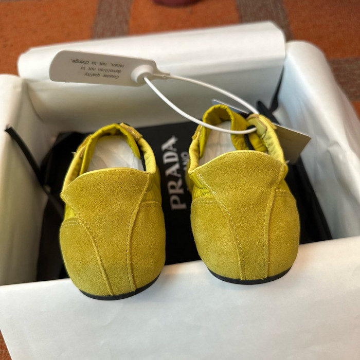 Prada Collapse Re-Nylon suede sneakers