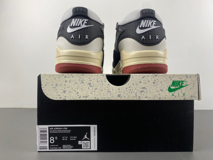 air jordan 4 rm “black/light bone” fq7939-10