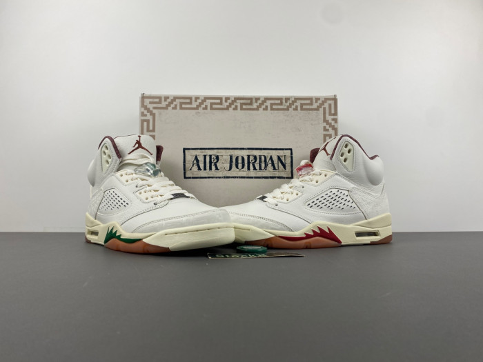 Air Jordan 5 "El Grito" Sail and Dark Pony HF8833-100