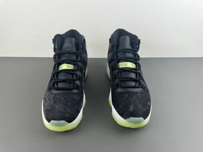 Jordan 11 Retro Black Barely Volt IB1378-001