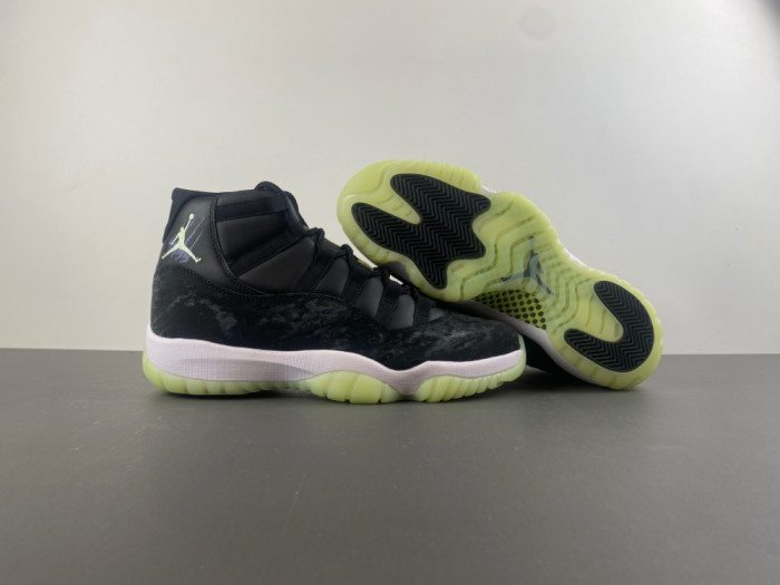 Jordan 11 Retro Black Barely Volt IB1378-001