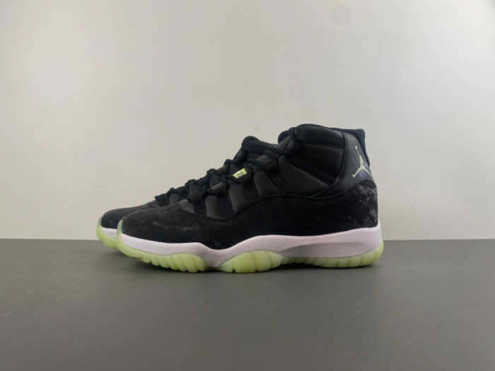 Jordan 11 Retro Black Barely Volt IB1378-001