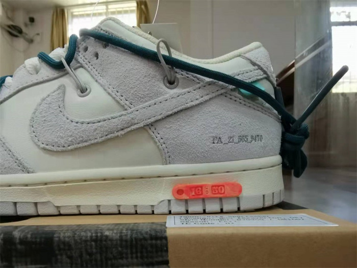 nike dunk low o-w lot 16 dj0950-111