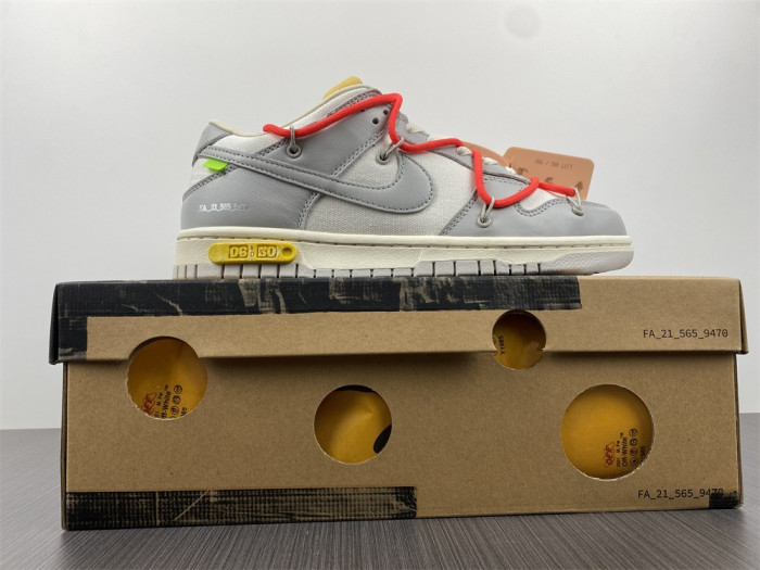 nike dunk low o-w lot 6 dm1602-110