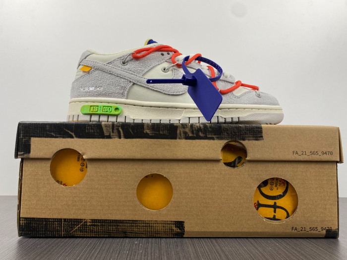 nike dunk low o-w lot 13 dj0950-110