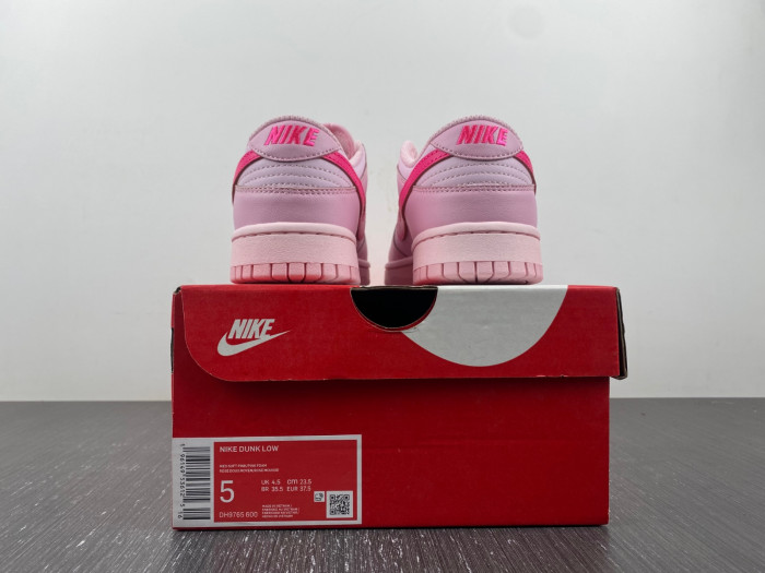 nike dunk low triple pink (gs) dh9765-600