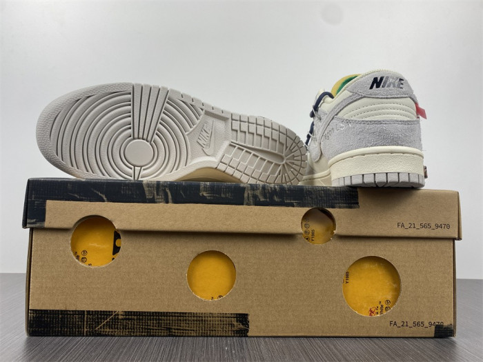 nike dunk low o-w lot 20 dj0950-115