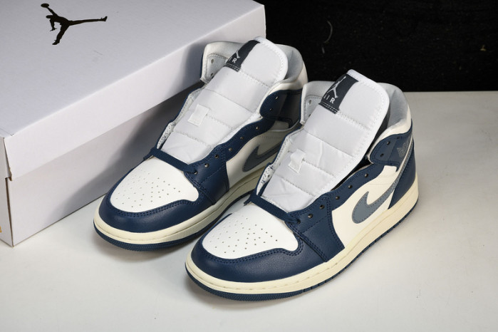 air jordan 1 mid french blue bq6472-414