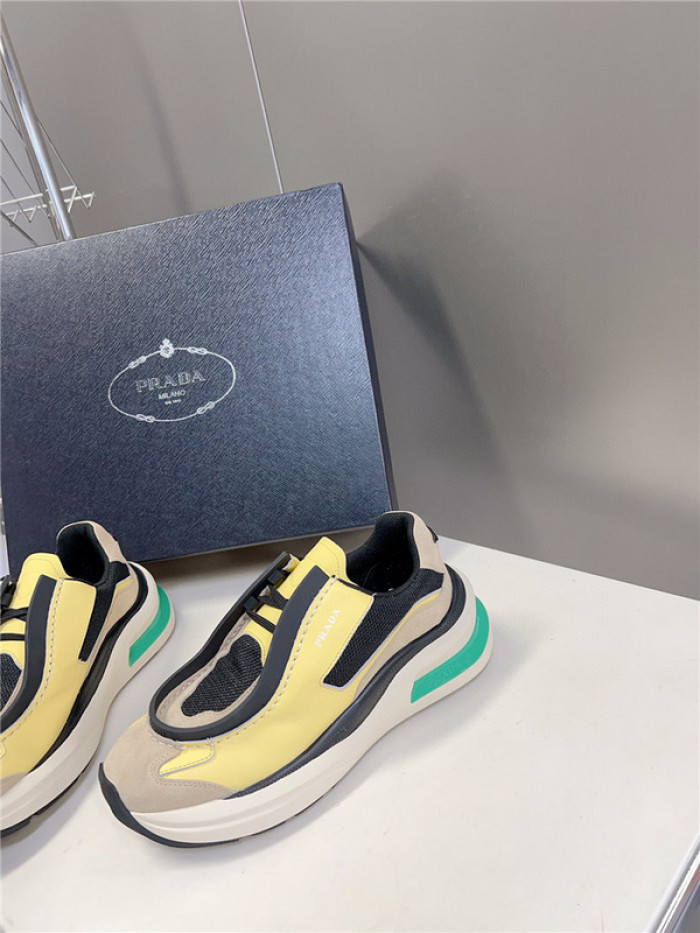 Prada Brushed Leather Sneakers