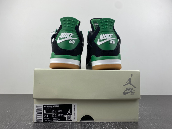 jordan 4 retro sb black green dr5415-030