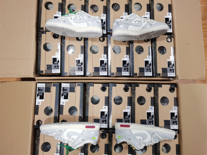 nike dunk low off-white lot 25 dm1602-121