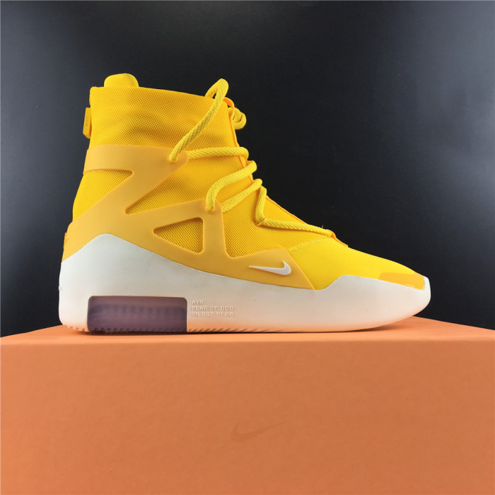 nike air fear of god 1 yellow ar4237-700