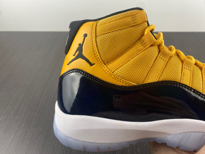 air jordan 11 black and yellow