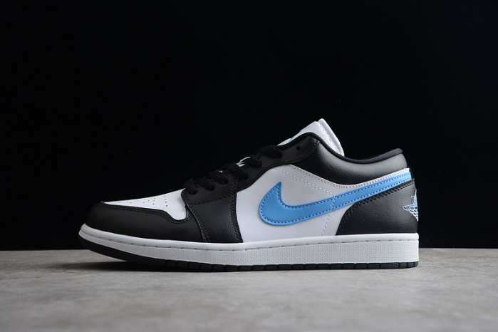 jordan 1 low black university blue white (w) dc0774-041