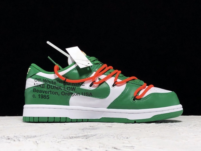 nike dunk low o-w pine green ct0856-100