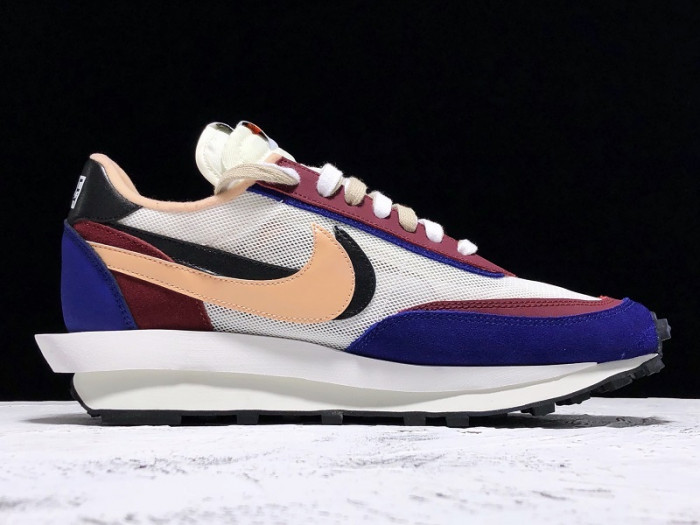 nike ld waffle sacai white blue bv0073-700