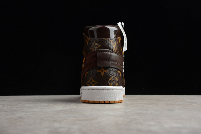 air jordan 1 o-w -louiv aq0818-158 (with case)