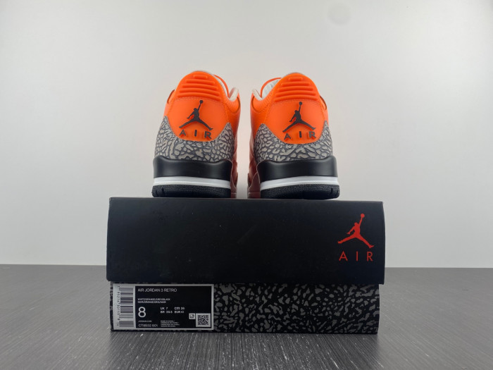 air jordan 3 retro "orange" aj3 ct8532-801