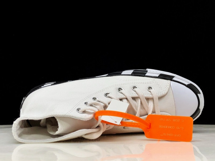 o-w x converse 2.0 white/black 163892c