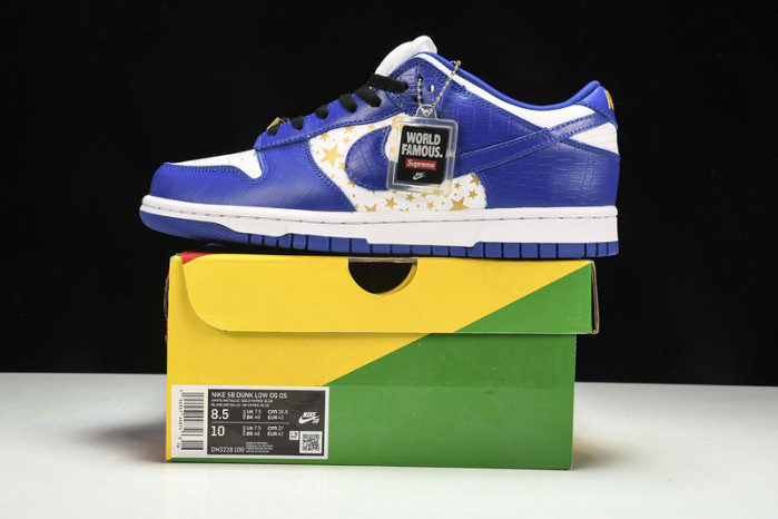 nike sb dunk low S*p*e stars hyper royal dh3228-100