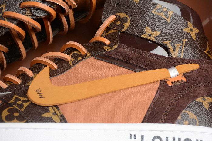 air jordan 1 o-w -louiv aq0818-158 (with case)
