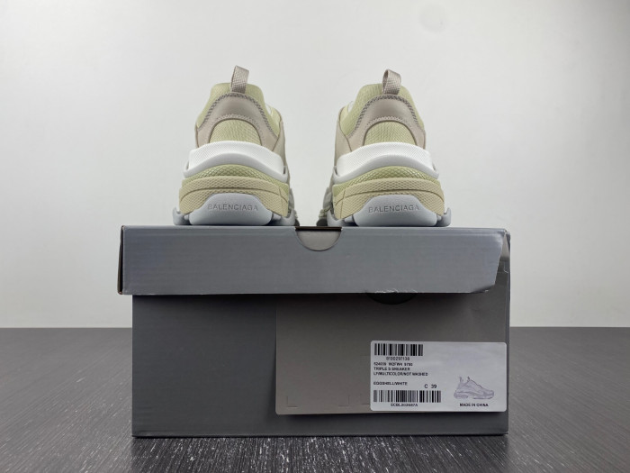 blcg sneaker triple.s.gomma gray-light green 524039 w2fw4 9790