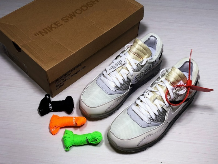 nike air max 90 o-w white aa7293-100