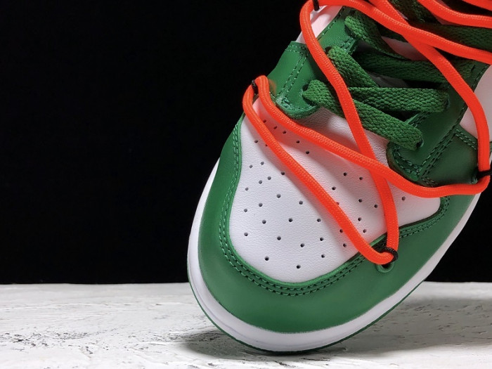 nike dunk low o-w pine green ct0856-100
