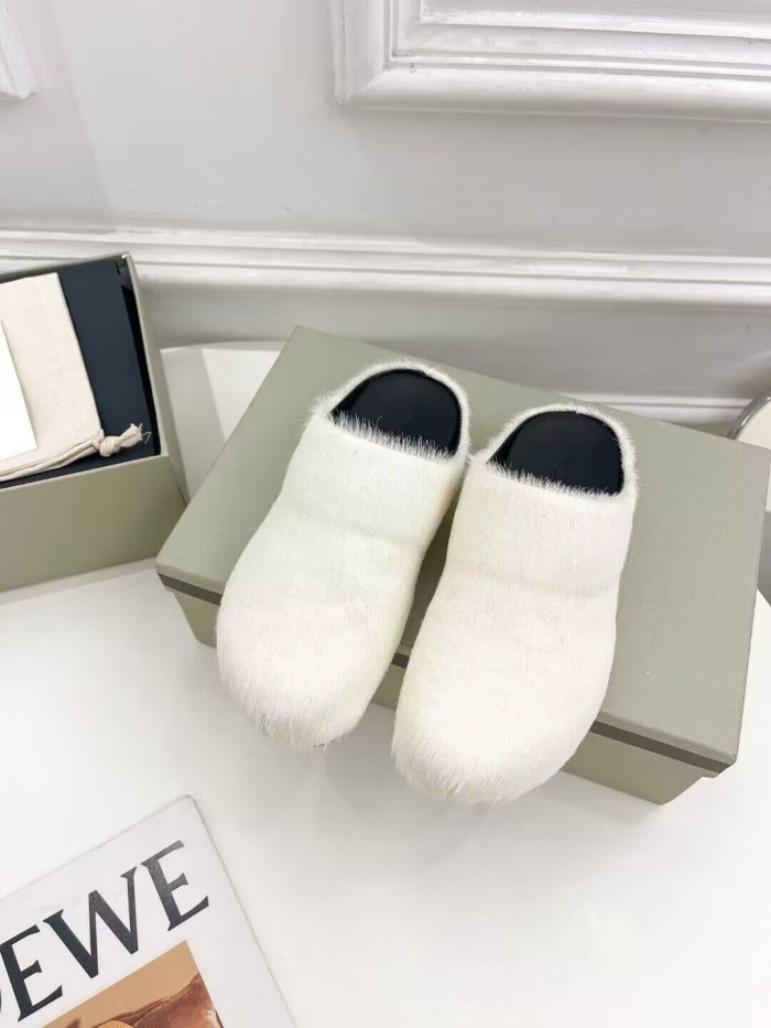 marni calf hair slippers