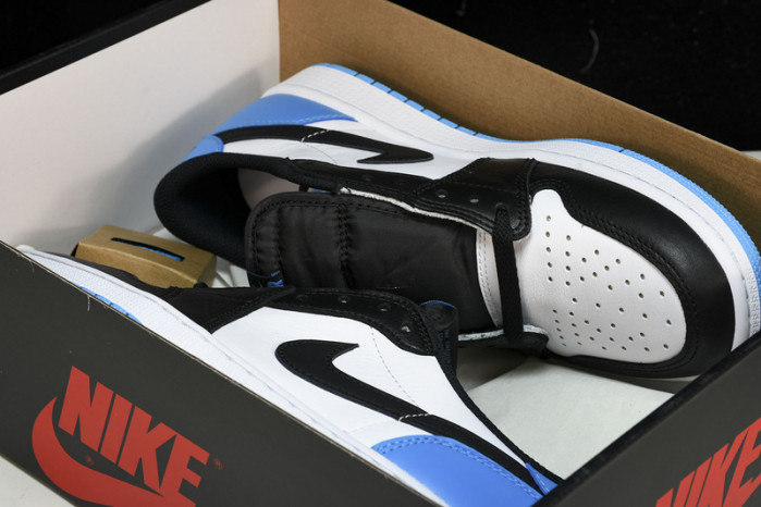 jordan 1 retro low og black dark powder blue cz0790-104