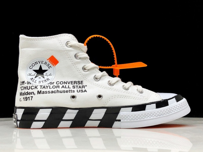 o-w x converse 2.0 white/black 163892c