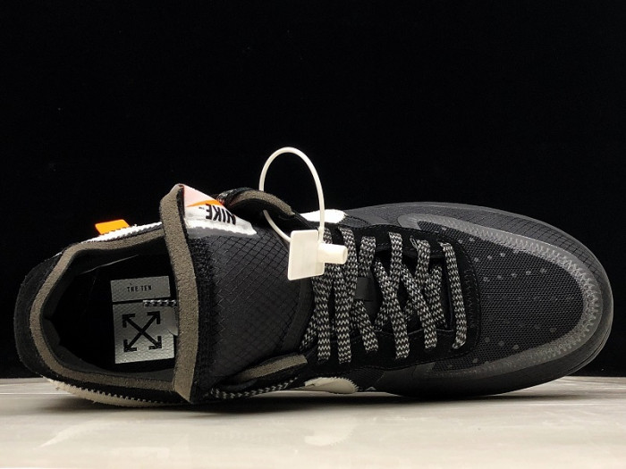 nikeair force 1 low o-w black white ao4606-001