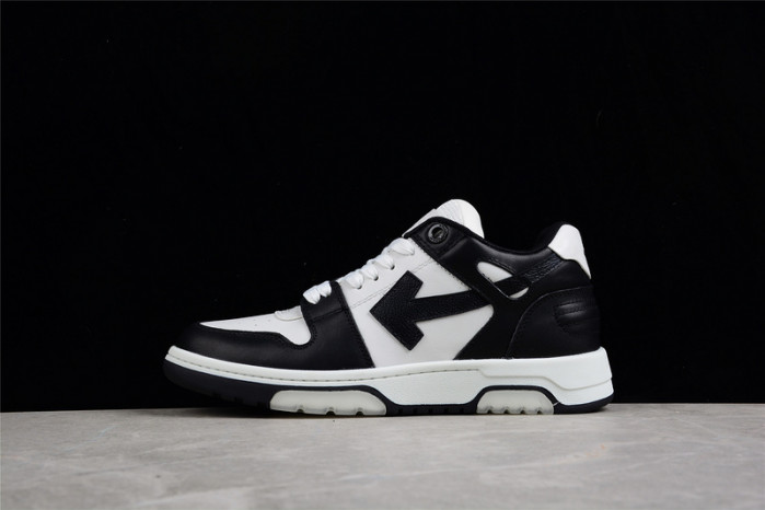 o-w out of office low-top leather sneakers