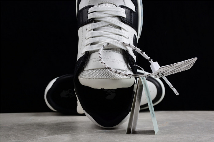 o-w out of office low-top leather sneakers