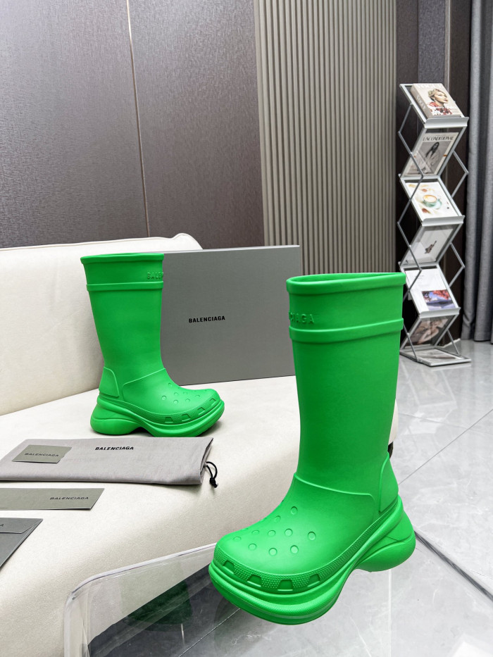 Ba*len*cia*ga x crocs boot green (w) 677388w1s8e3033