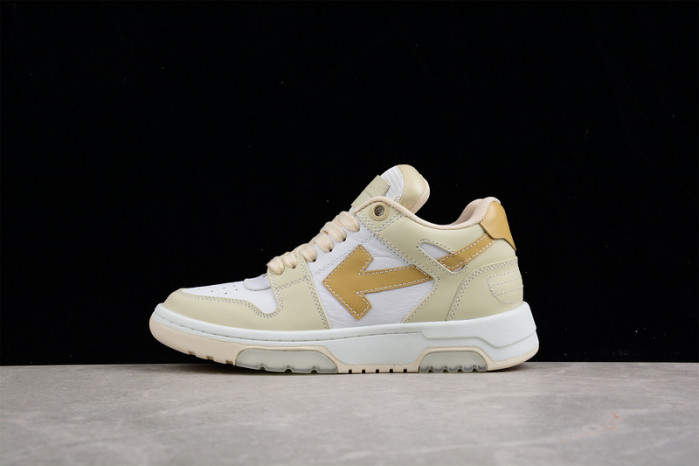 o-w out of office low-top leather sneakers