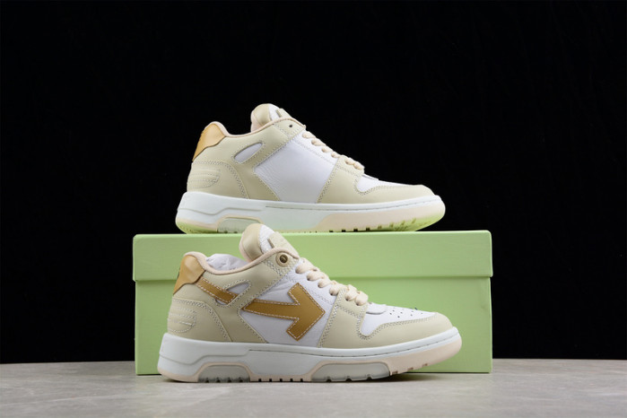 o-w out of office low-top leather sneakers