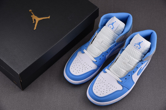jordan 1 mid university blue grey dx9276-100
