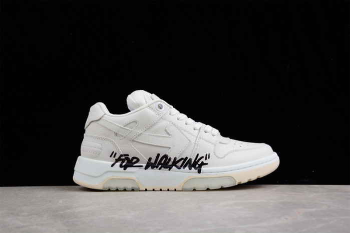 o-w out of office low-top leather sneakers