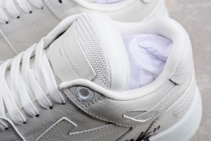 o-w out of office low-top leather sneakers