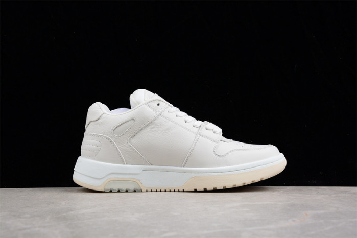o-w out of office low-top leather sneakers