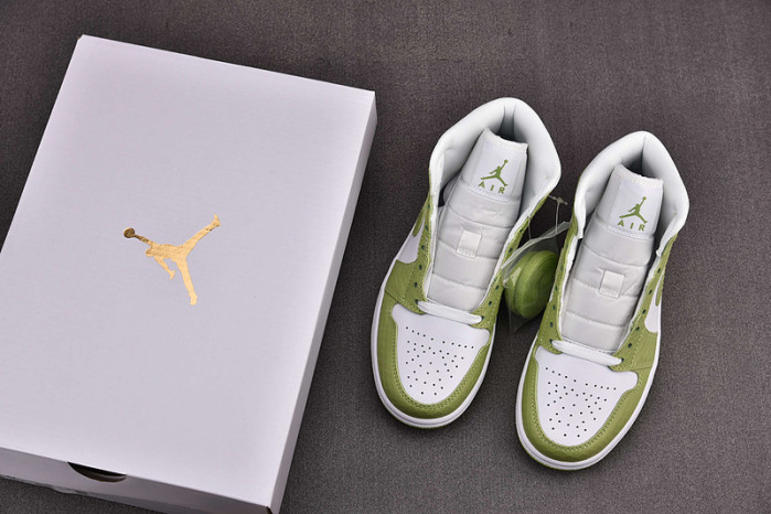 jordan 1 mid green python (w) dv2959-113