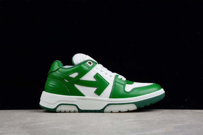 o-w out of office low-top leather sneakers