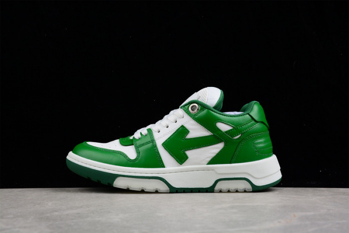 o-w out of office low-top leather sneakers