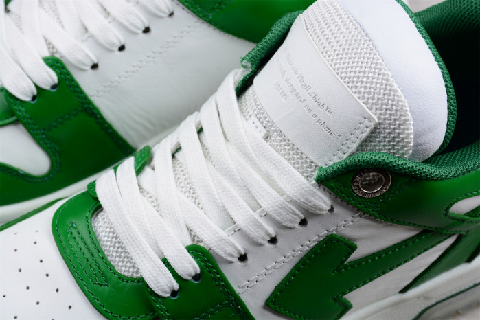 o-w out of office low-top leather sneakers