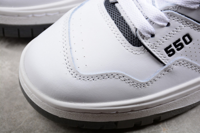 new balance 550 white grey dark grey bb550wtg
